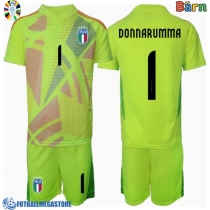 Fotballdrakt Barn Italia Gianluigi Donnarumma #1 Keeper Hjemmedraktsett EM 2024 Kortermet (+ Korte bukser)